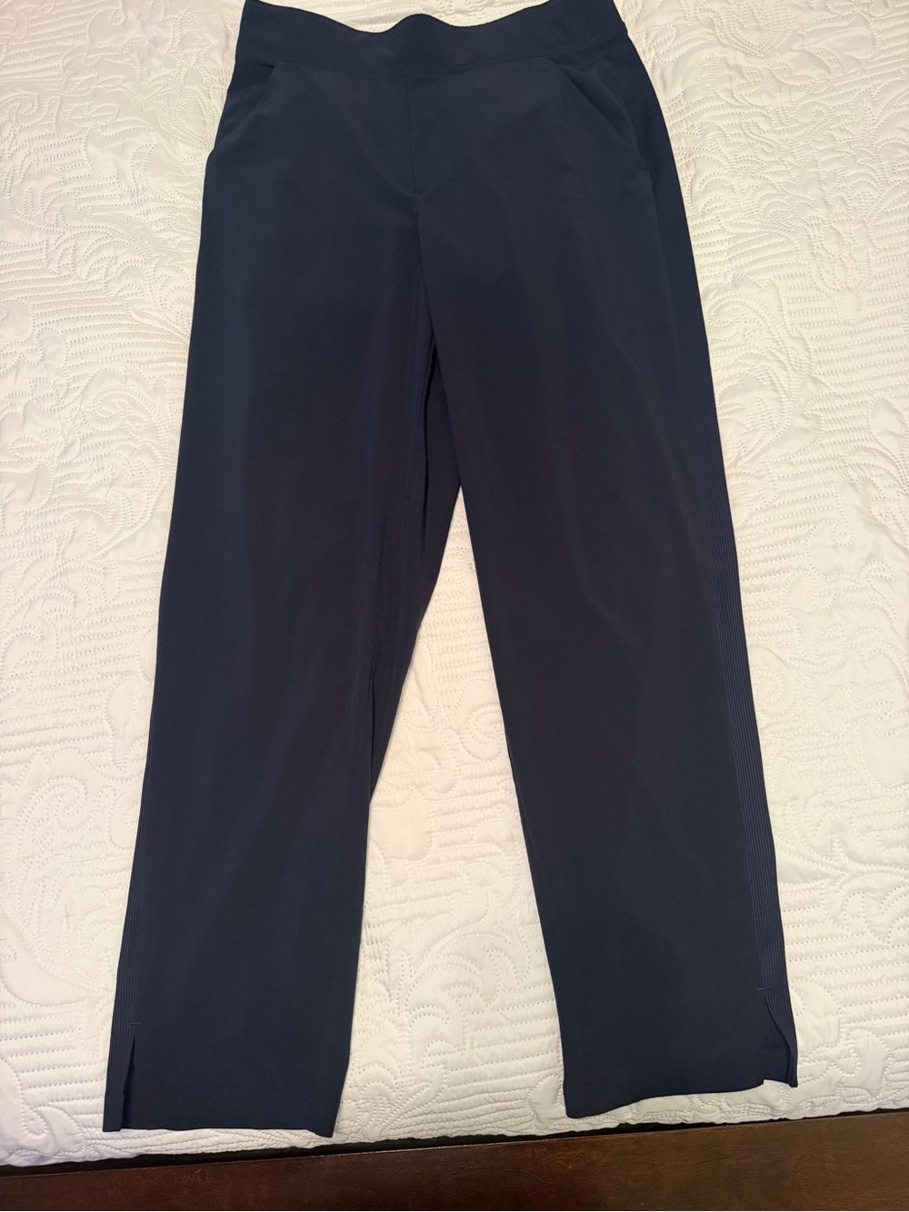 Athleta Brooklyn Ankle Pant Navy Size 4 Travel Work Pants